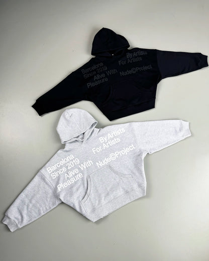 Location Boxy Hoodie Ash